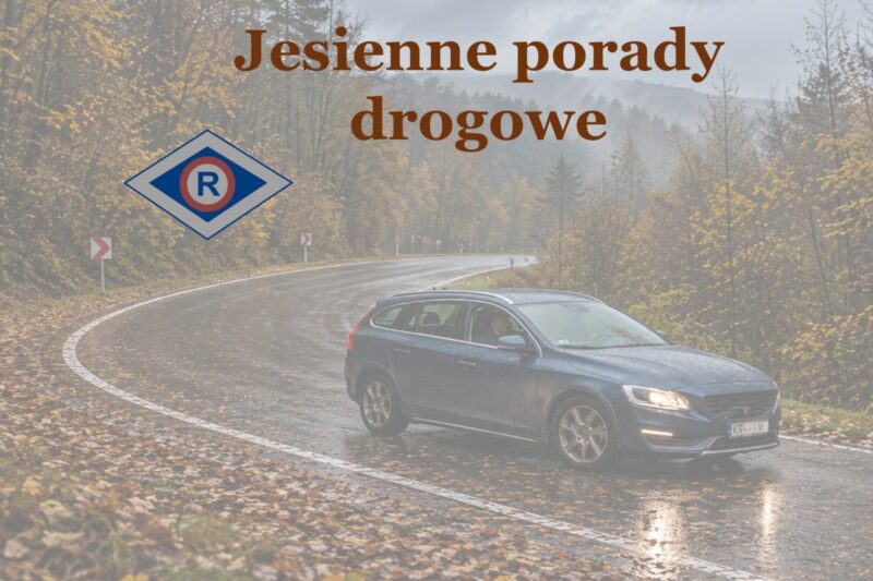 Jesienne porady drogowe małopolskich policjantów ruchu drogowego