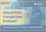 Konsultacje społeczne: Jaka polityka transportowa Krakowa?