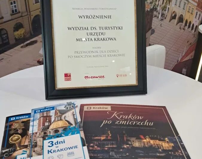 Krakowski przewodnik dla dzieci z wyróżnieniem w konkursie Róża Regionów