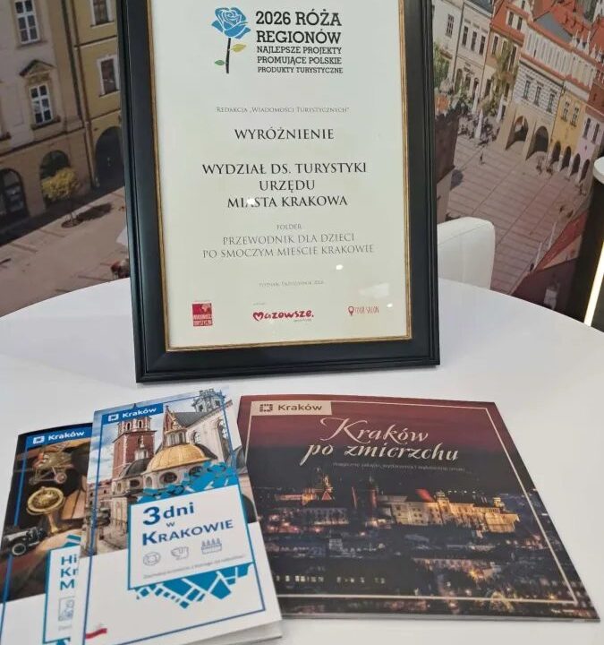 Krakowski przewodnik dla dzieci z wyróżnieniem w konkursie Róża Regionów